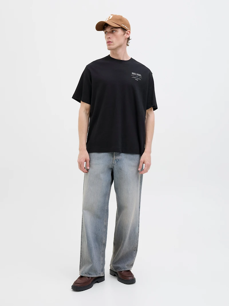 Wide Fit Round Neck T-Shirt | Jack & Jones
