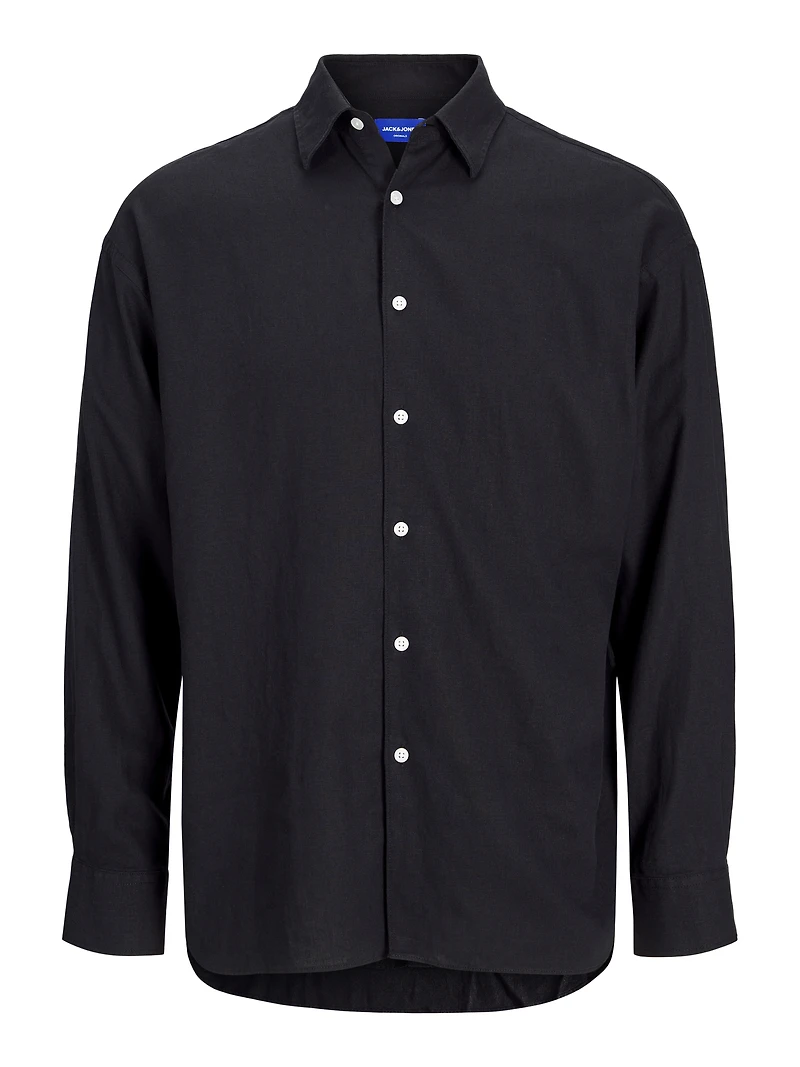 Wide Fit Linen-blend Shirt | Jack & Jones
