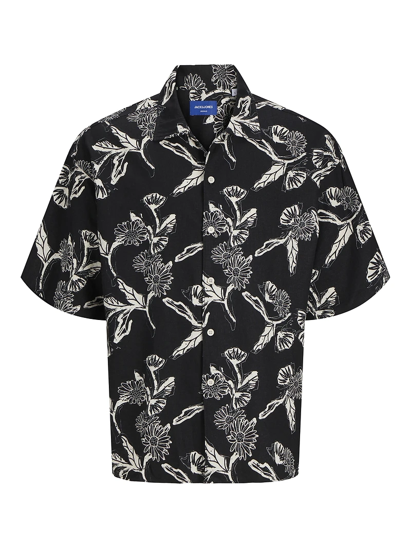 Linen-blend Wide Fit Shirt | Jack & Jones®