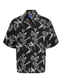 Linen-blend Wide Fit Shirt | Jack & Jones®