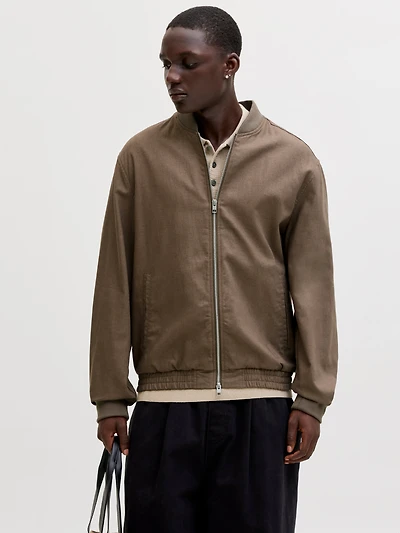 Linen-Blend Bomber Jacket | Jack & Jones®