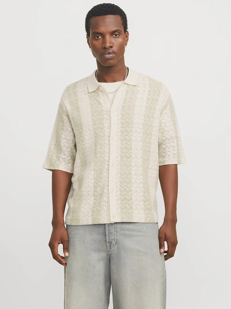 Loose Fit Knitted Shirt | Jack & Jones