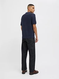 Polo en maille Col fendu Coupe régulière | Jack & Jones