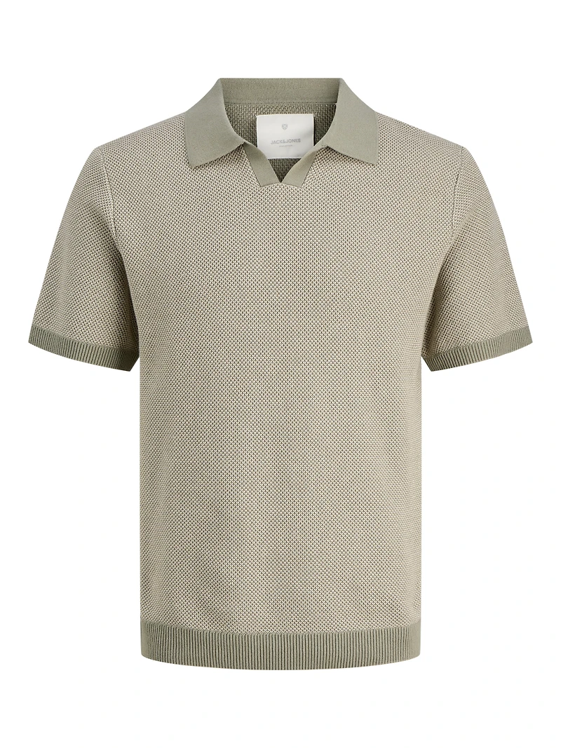 Polo en maille Col fendu Coupe régulière | Jack & Jones