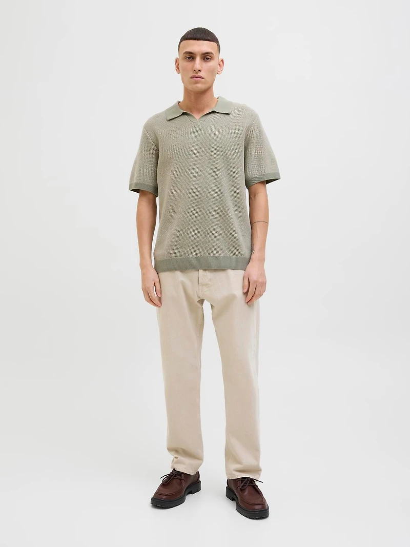 Polo en maille Col fendu Coupe régulière | Jack & Jones