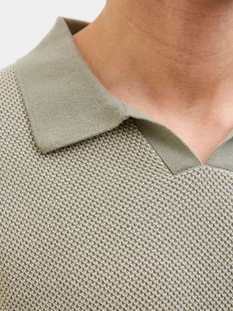 Polo en maille Col fendu Coupe régulière | Jack & Jones