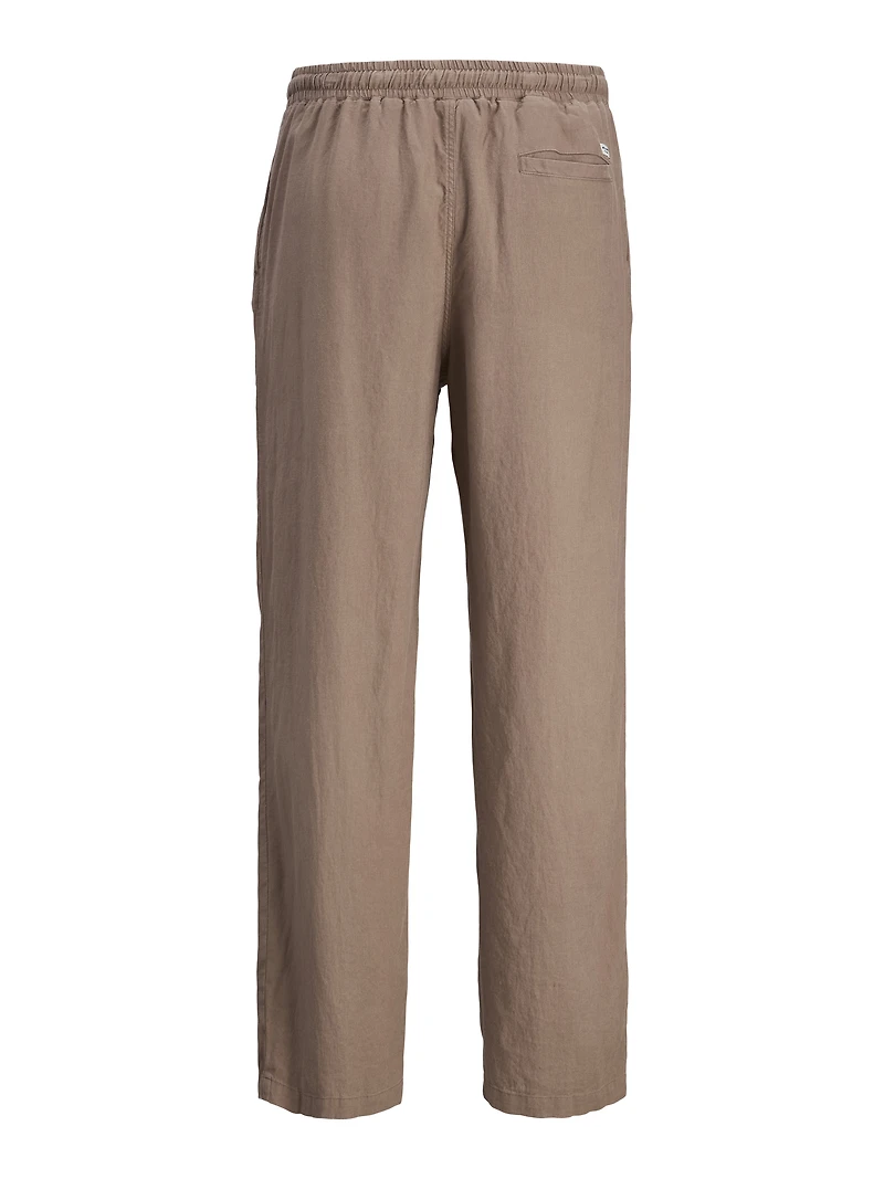 Pantalon mélange en lin à coupe ample | Jack & Jones®