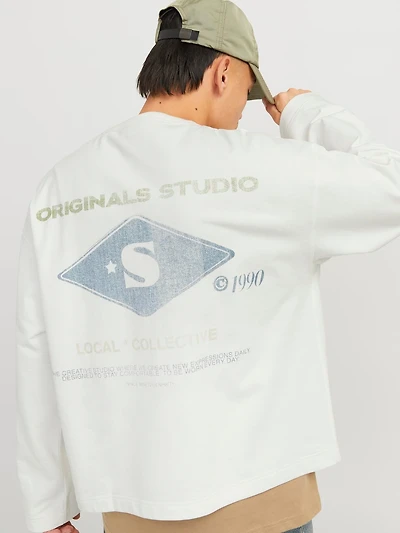 Oversize Cropped Fit Sweatshirt | Jack & Jones