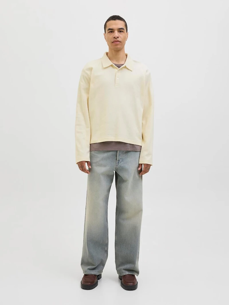 Loose Fit Polo Set sleeves Sweatshirt | Jack & Jones