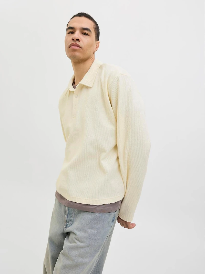 Loose Fit Polo Set sleeves Sweatshirt | Jack & Jones