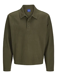 Chandail polo à manches longues ample | Jack & Jones®