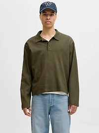 Loose Fit Polo Set sleeves Sweatshirt | Jack & Jones