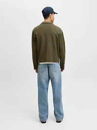 Loose Fit Polo Set sleeves Sweatshirt | Jack & Jones