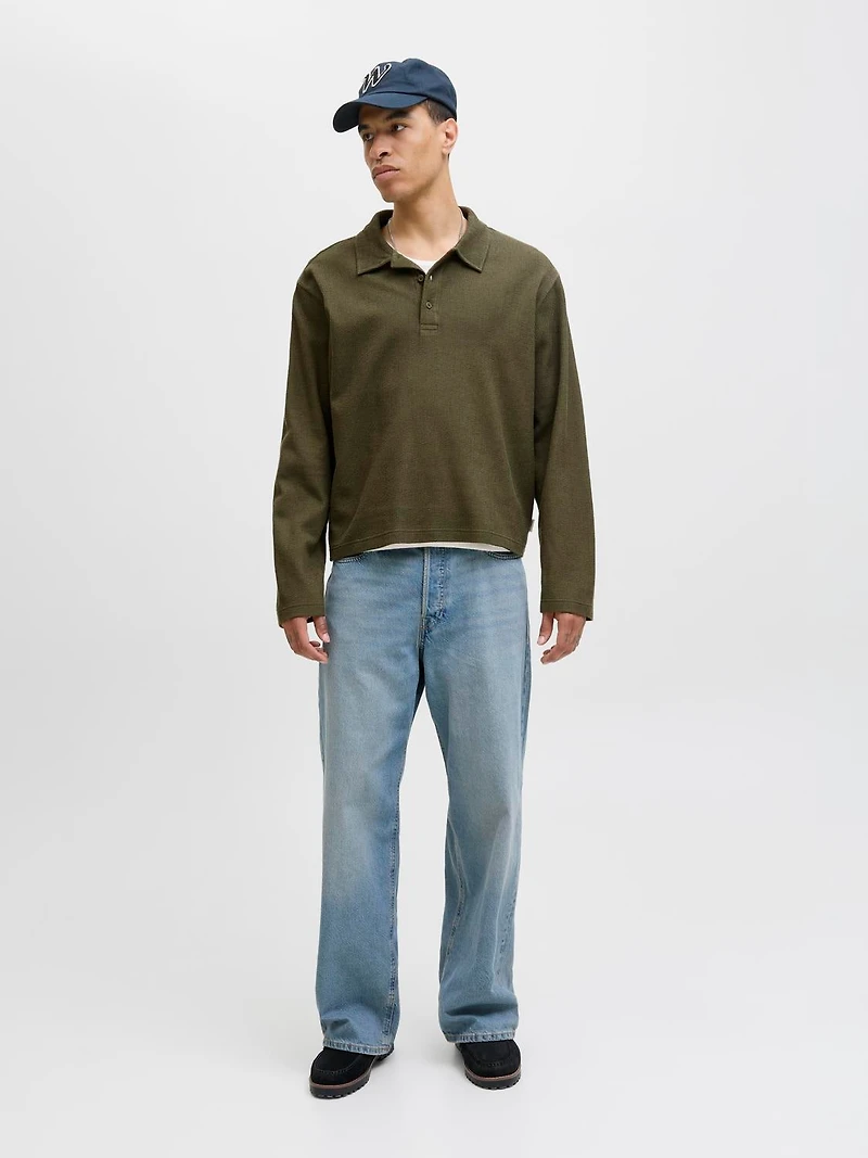Loose Fit Polo Sweatshirt | Jack & Jones®
