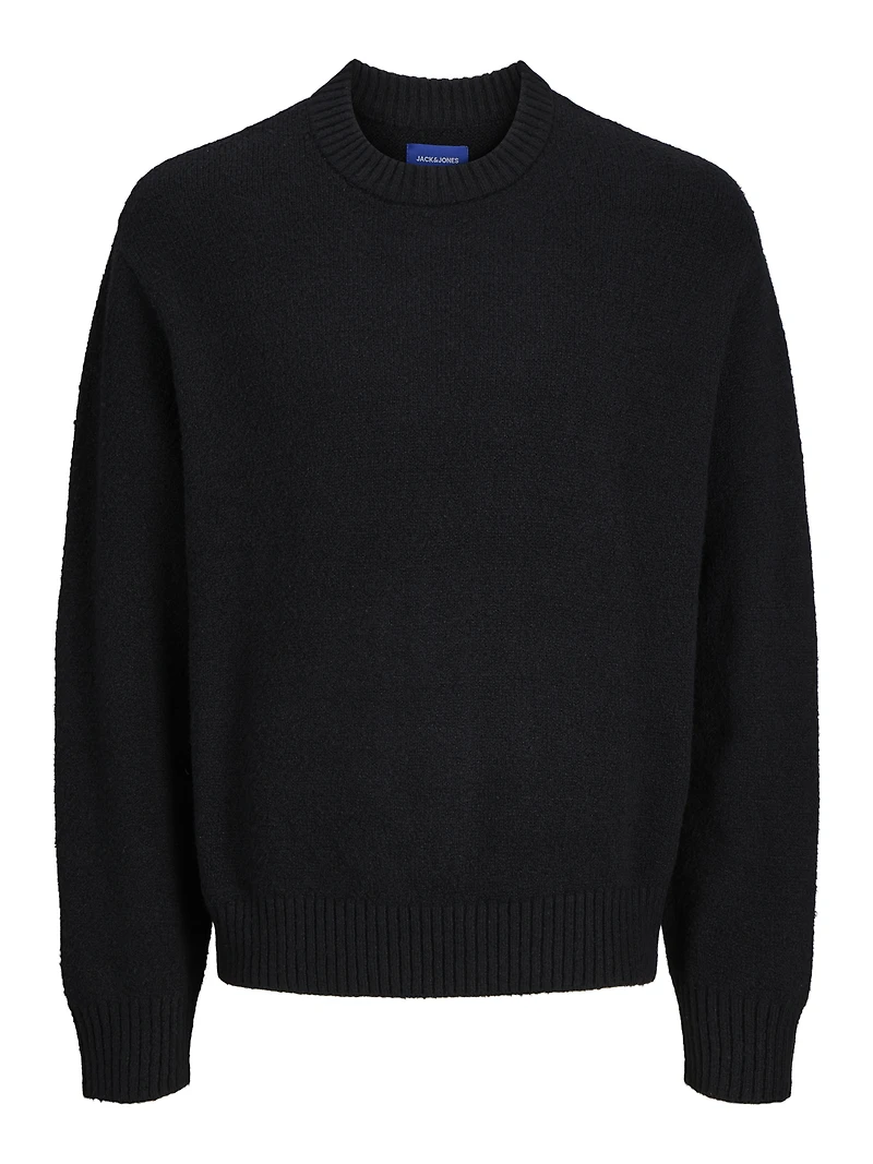 Chandail en tricot Coupe ample Col ras du cou Épaules tombantes | Jack & Jones