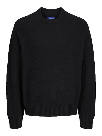 Chandail en tricot Coupe ample Col ras du cou Épaules tombantes | Jack & Jones