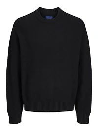 Chandail en tricot Coupe ample Col ras du cou Épaules tombantes | Jack & Jones