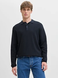 Relaxed Fit Knitted Polo-Shirt | Jack & Jones