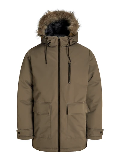 Parka Capuchon w. Bord de fourrure synthétique détachable | Jack & Jones