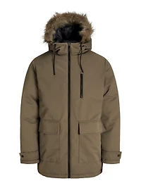 Parka Capuchon w. Bord de fourrure synthétique détachable | Jack & Jones