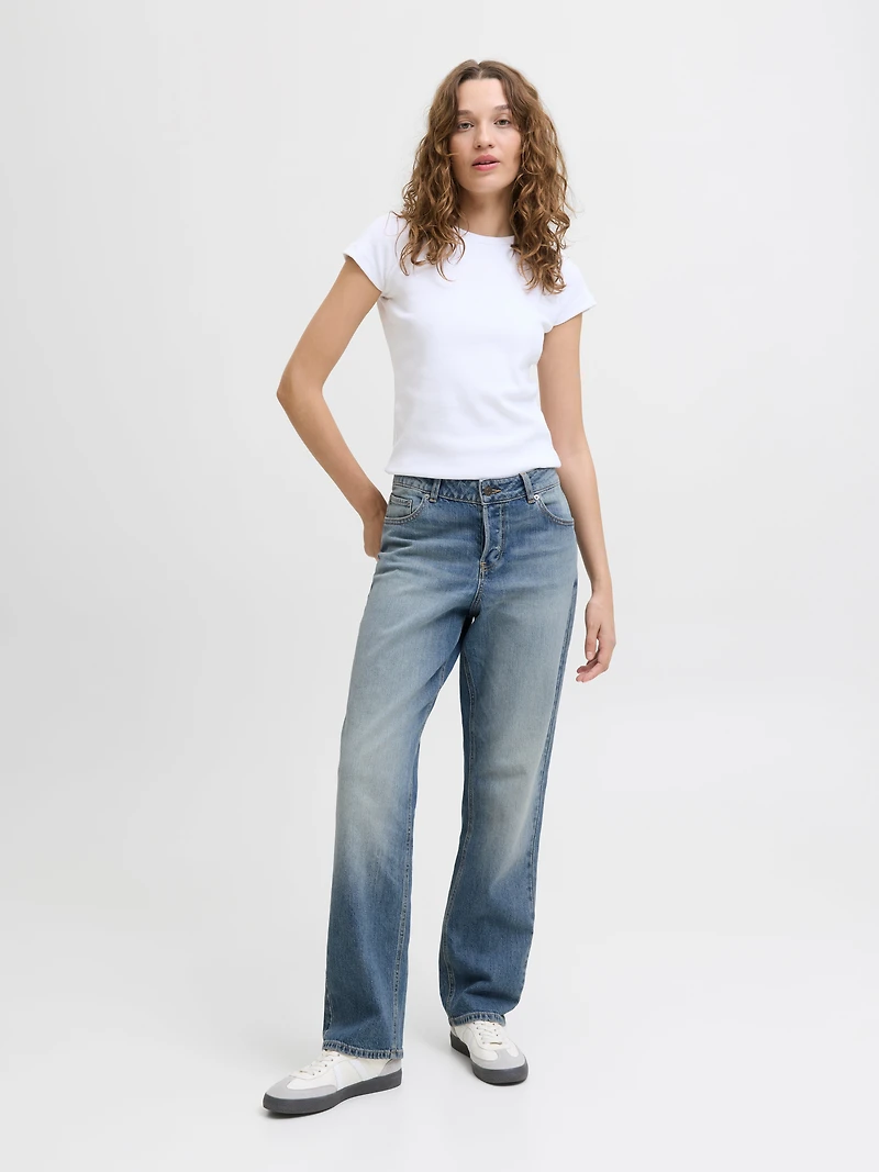 HANOI Mid-Rise Straight Fit Jeans | Jack & Jones