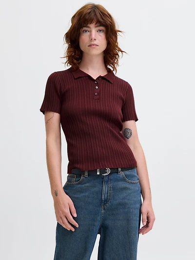 Chandail en tricot Stretch Fit Polo | Jack & Jones®
