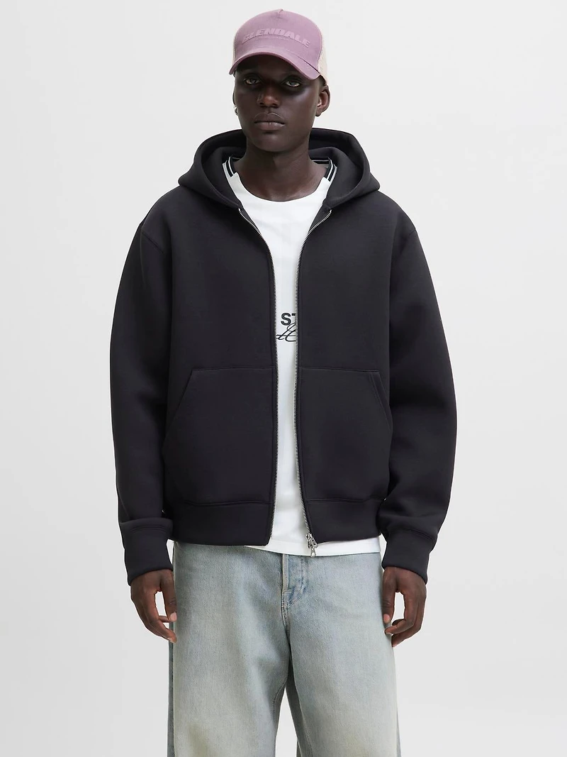 Loose Fit Zip-Up Hoodie | Jack & Jones