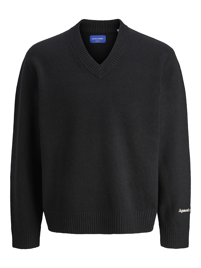 Loose Fit V-Neck Sweater | Jack & Jones