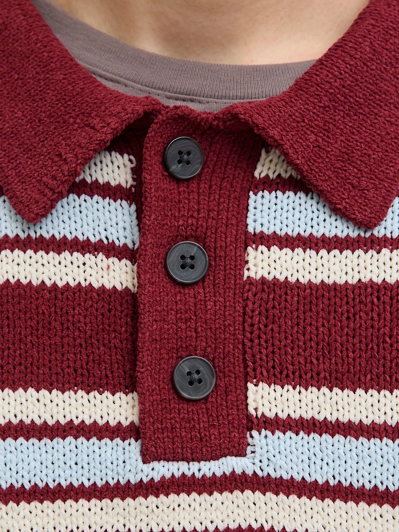 Relaxed Fit Knitted Polo-Shirt | Jack & Jones