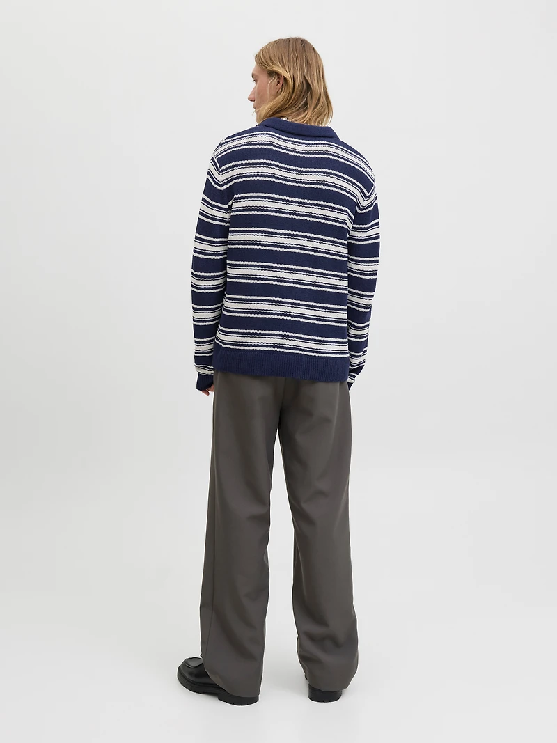Relaxed Fit Knitted Polo-Shirt | Jack & Jones