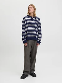 Relaxed Fit Knitted Polo-Shirt | Jack & Jones