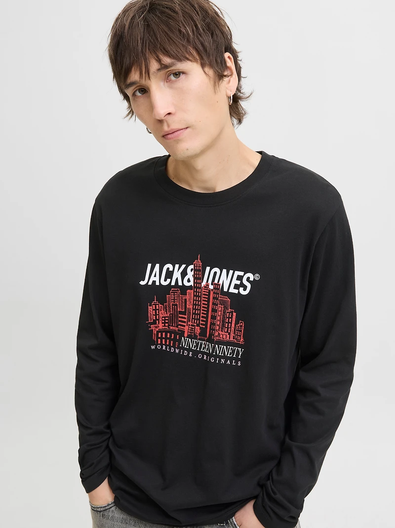Regular Fit Long Sleeve T-Shirt | Jack & Jones
