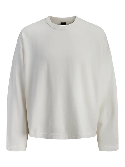 Oversized Cropped Fit Crew neck Set sleeves Sweatshirt | Jack & Jones