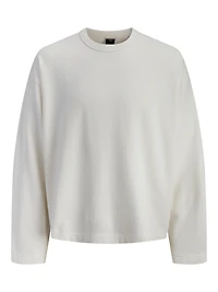 Oversized Cropped Fit Crew neck Set sleeves Sweatshirt | Jack & Jones