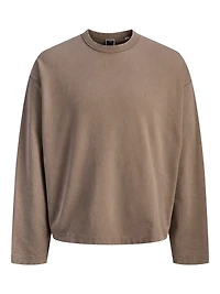 Chandail en molleton écourté à coupe ample | Jack & Jones