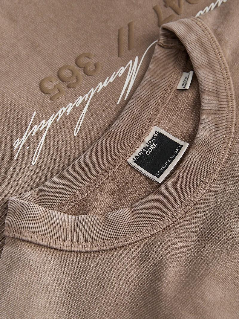 Chandail en molleton écourté à coupe ample | Jack & Jones