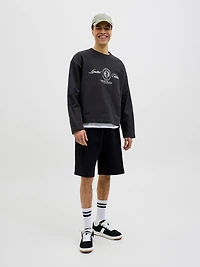 Oversized Cropped Fit Crew neck Set sleeves Sweatshirt | Jack & Jones®