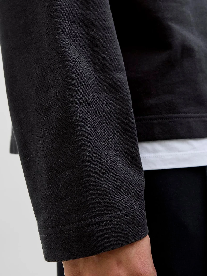 Oversized Cropped Fit Crew neck Set sleeves Sweatshirt | Jack & Jones®