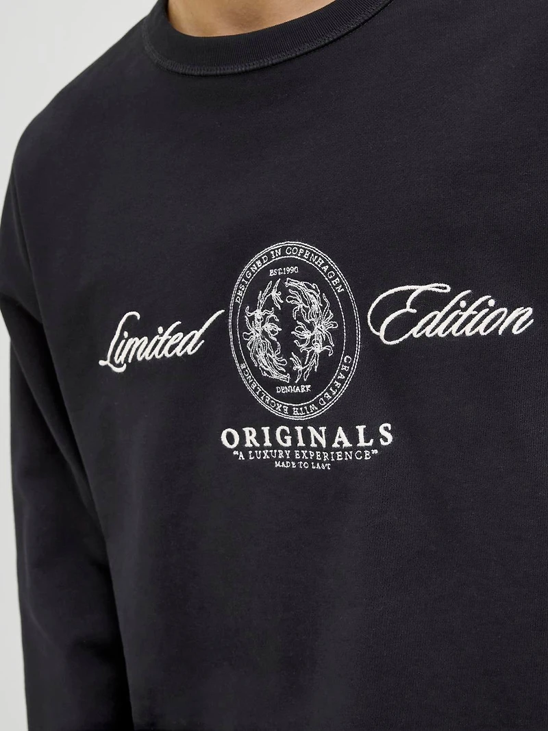 Oversized Cropped Fit Crew neck Set sleeves Sweatshirt | Jack & Jones®