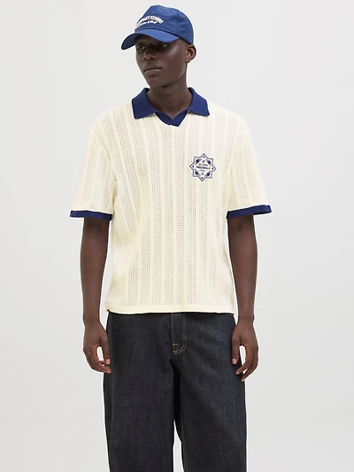 Relaxed Fit Knitted Polo-Shirt | Jack & Jones
