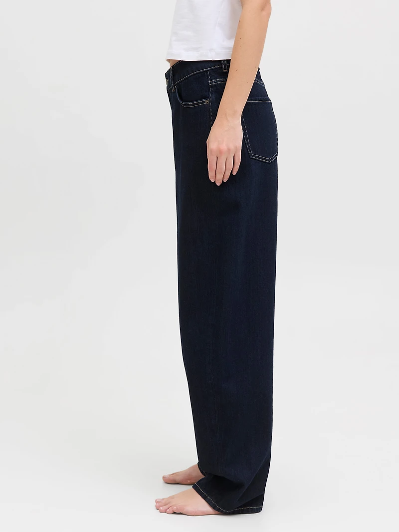 Jean à taille mi-haute et jambe ballon FUJI | Jack & Jones