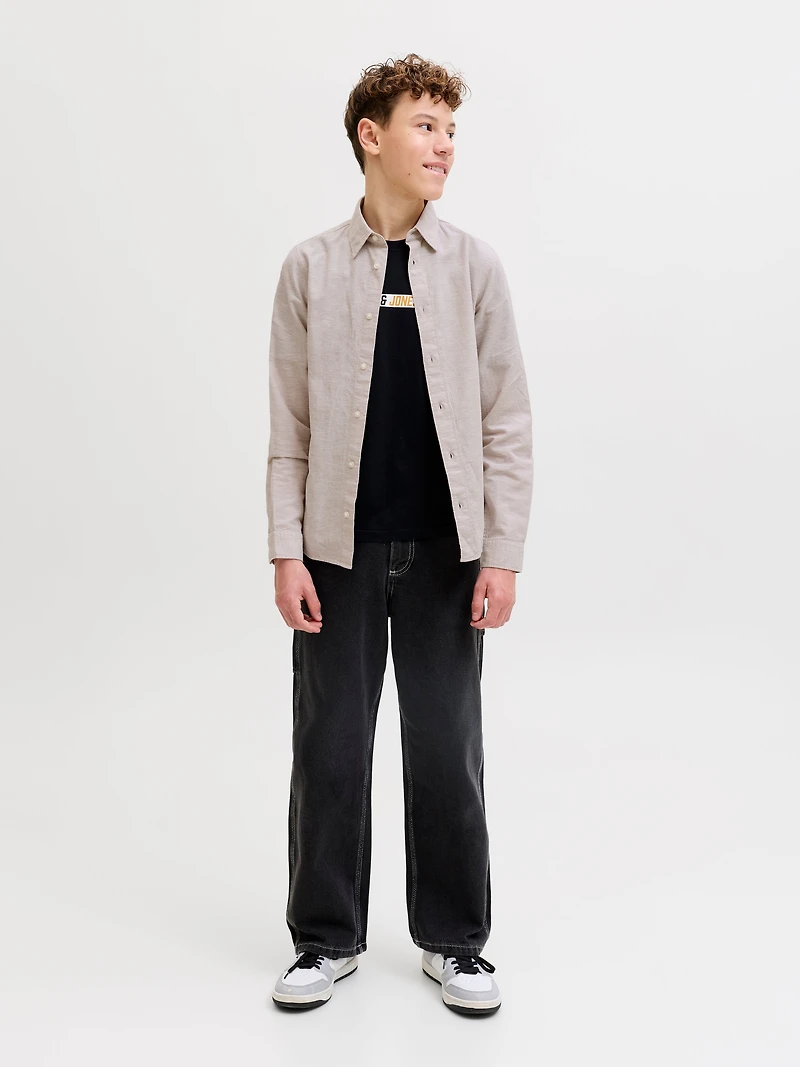 Regular Fit Linen-Blend Shirt | Jack & Jones