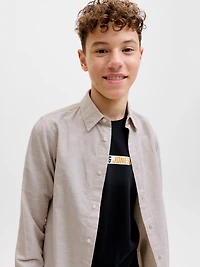 Regular Fit Linen-Blend Shirt | Jack & Jones