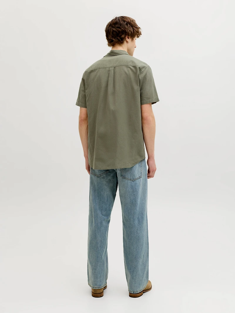 Chemise Mélange en Lin Coupe régulière | Jack & Jones