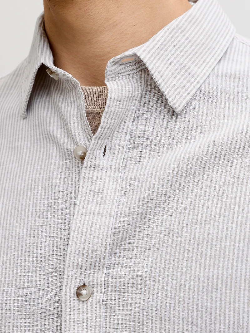 Chemise Mélange en Lin Coupe régulière | Jack & Jones