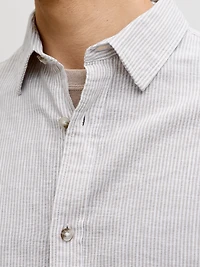 Chemise Mélange en Lin Coupe régulière | Jack & Jones