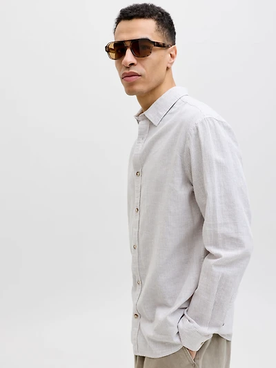 Chemise Mélange en Lin Coupe régulière | Jack & Jones