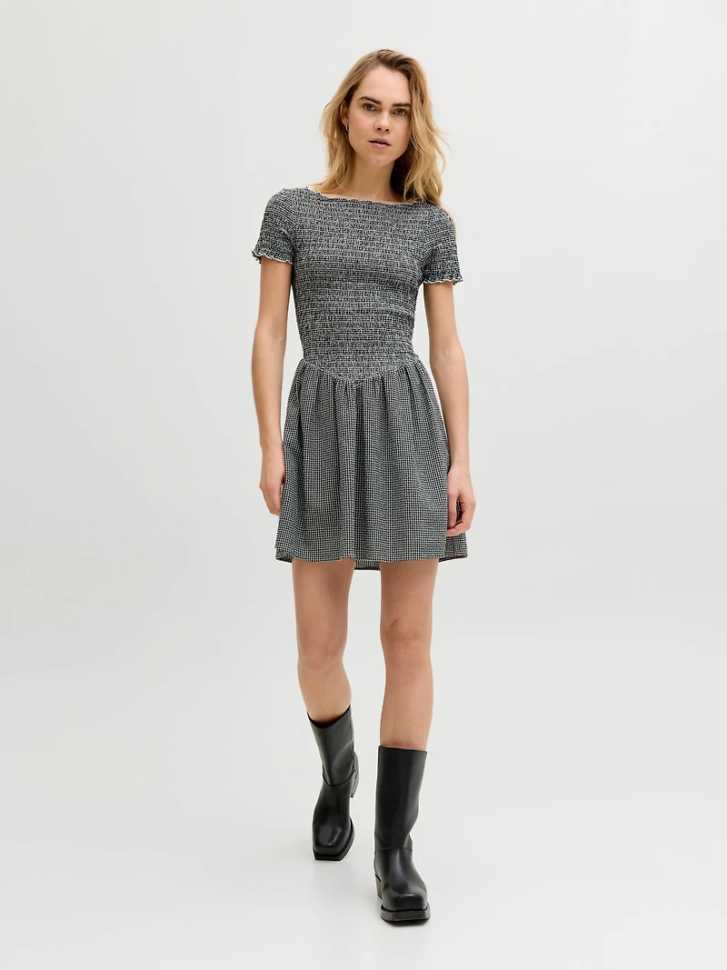 Robe courte smockée à manches courtes | Jack & Jones®