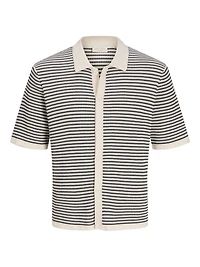 Relaxed Fit Knitted Polo-Shirt | Jack & Jones
