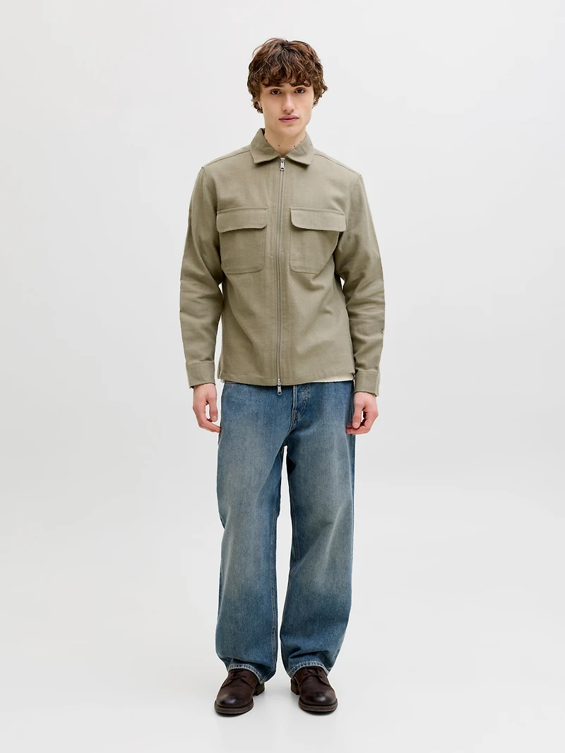 Chemise Mélange en Lin Coupe régulière | Jack & Jones